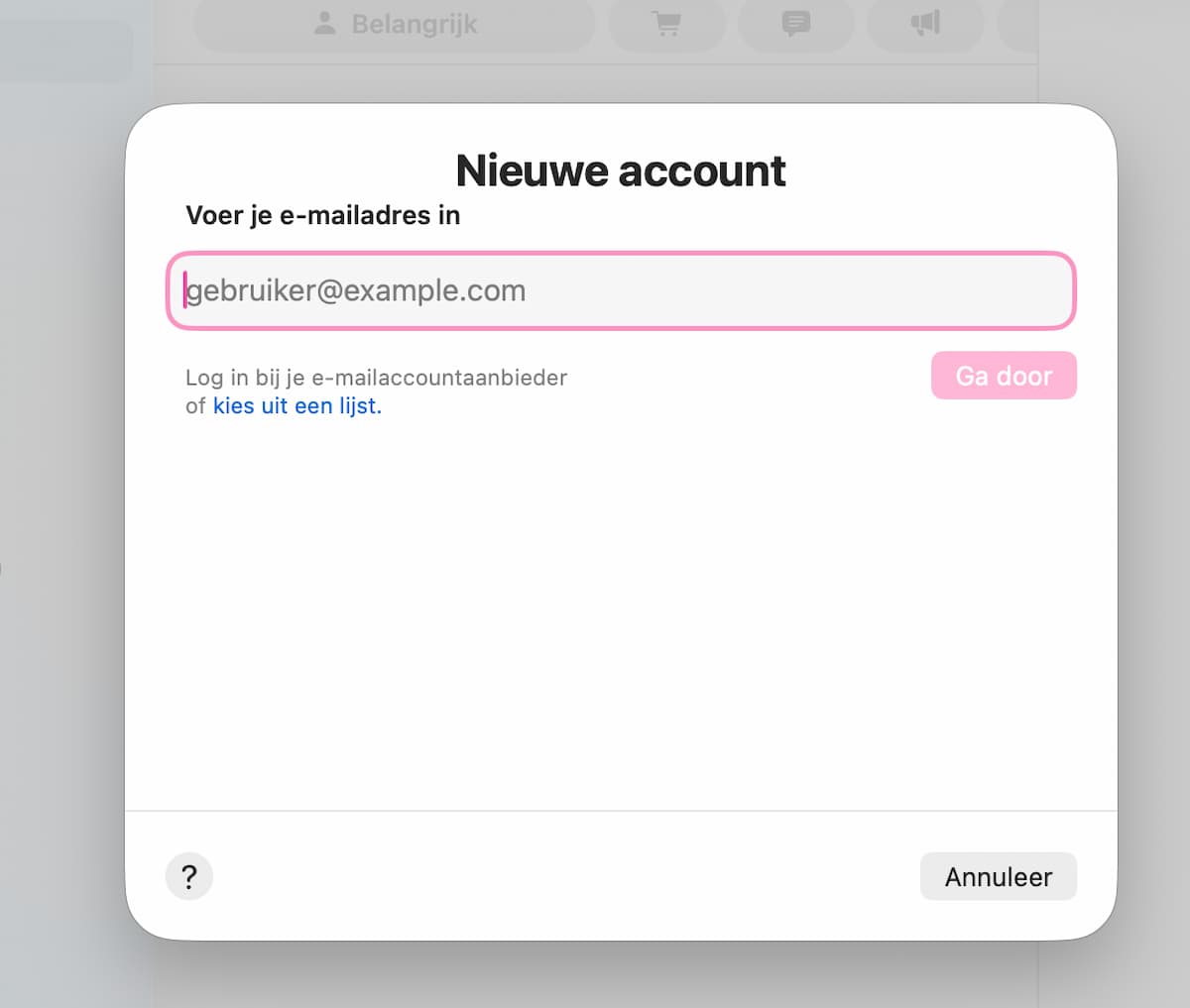 Instructiefoto: Inloggen