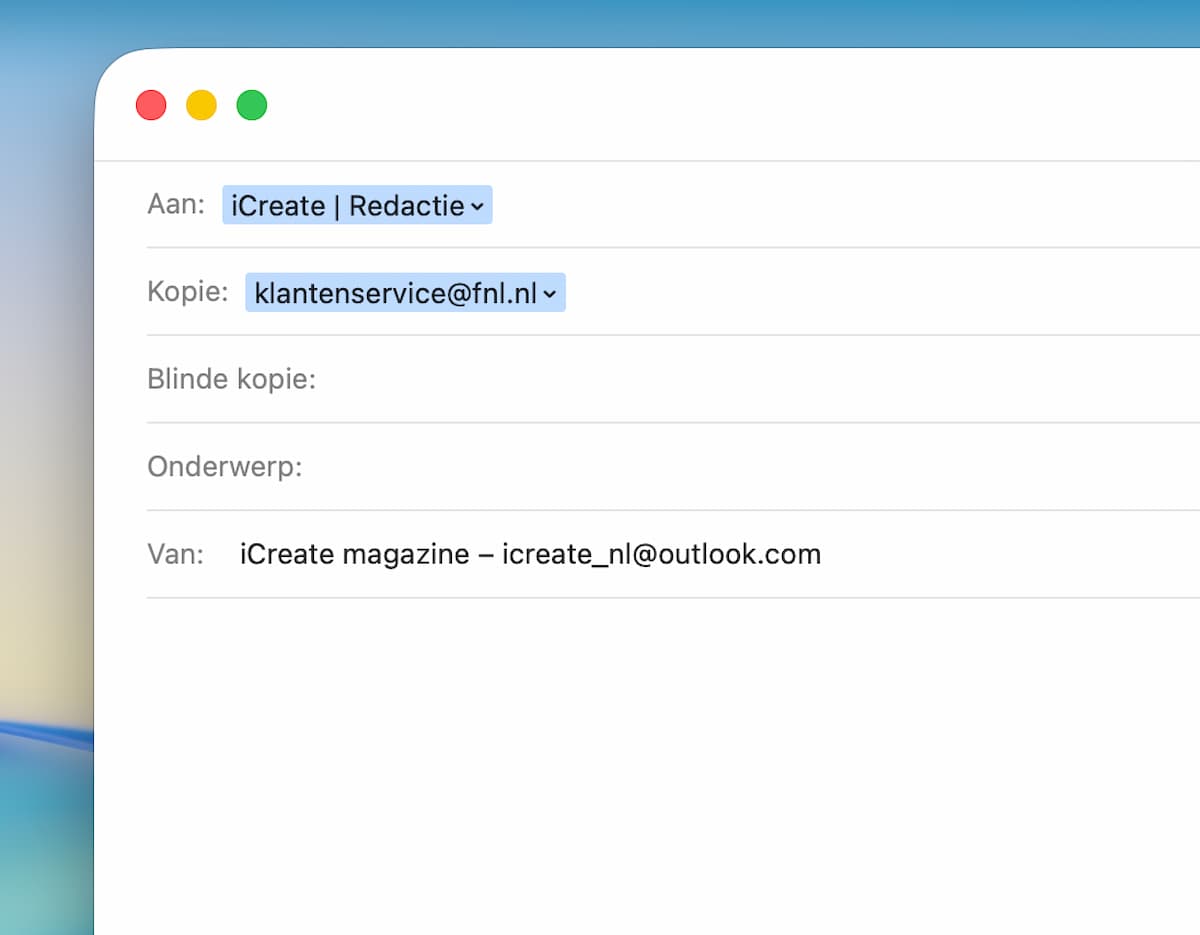 Instructiefoto: (Blinde) kopie