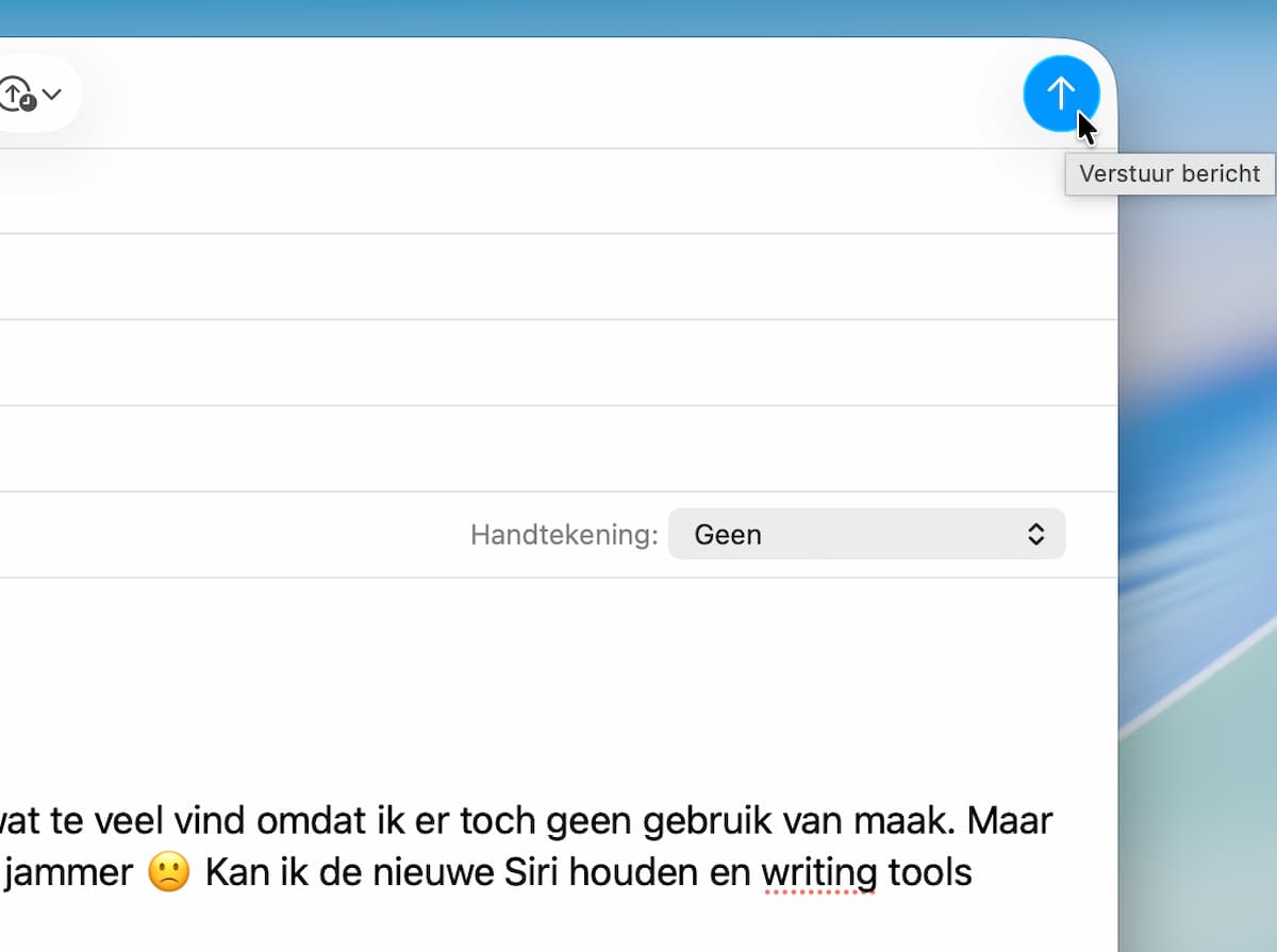 Instructiefoto: Versturen