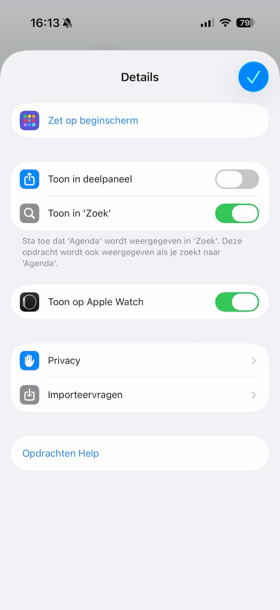 Instructiefoto: Zet op beginscherm