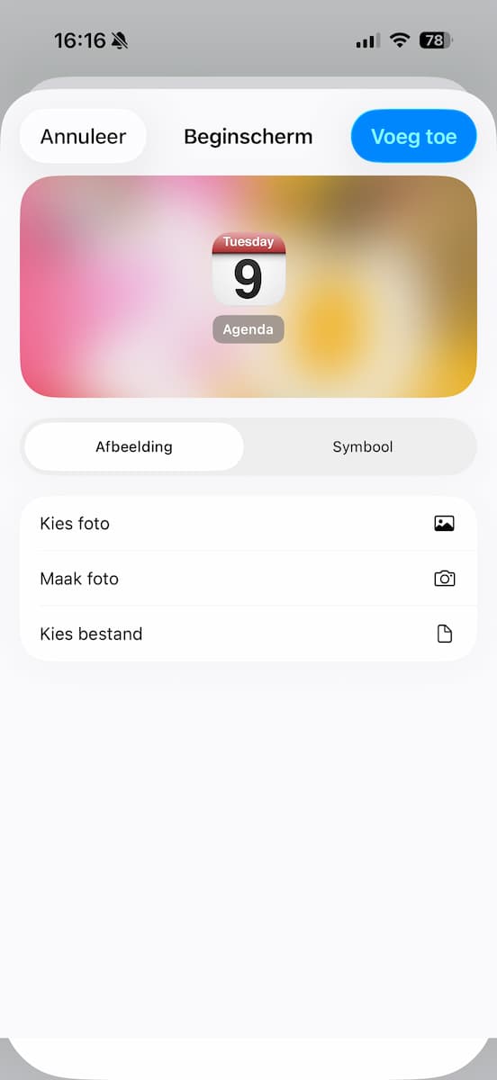 Instructiefoto: Voorvertoning