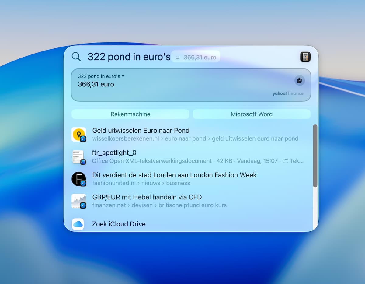 Instructiefoto: Valuta, temperaturen en meeteenheden