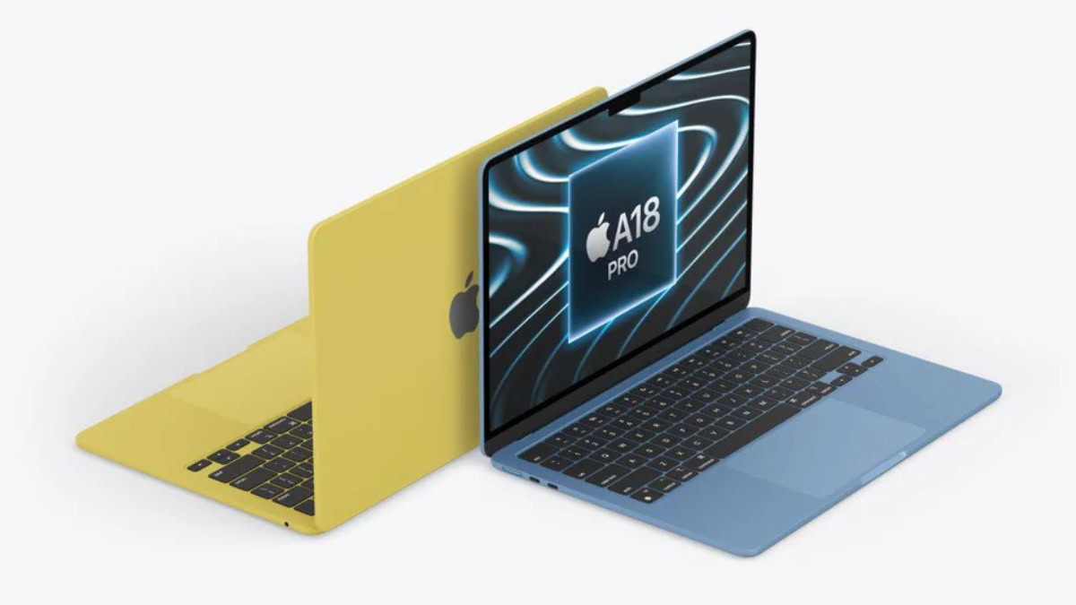 Concept van twee modellen goedkopere MacBook