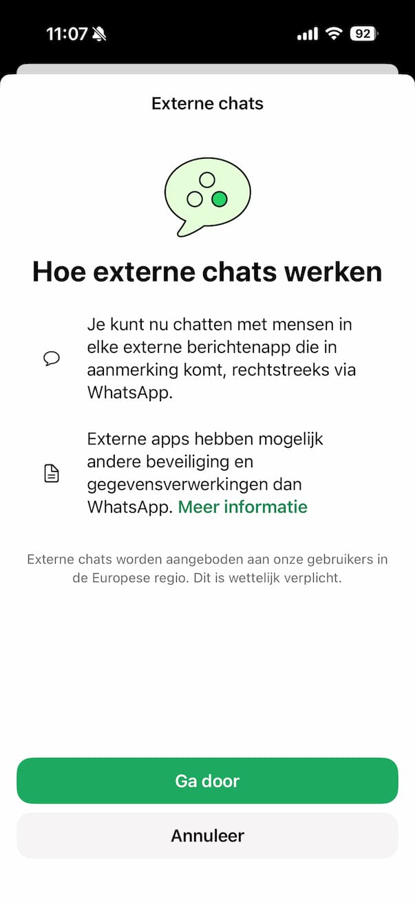 Hoe externe chats werken
