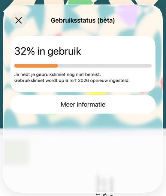 Gebruiksstatus in Pages op iPhone