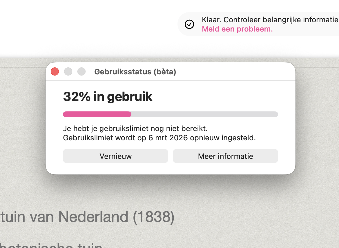Gebruiksstatus in Keynote op Mac