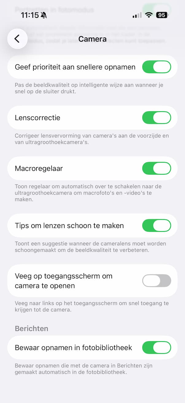 Vegen voor camera uitzetten