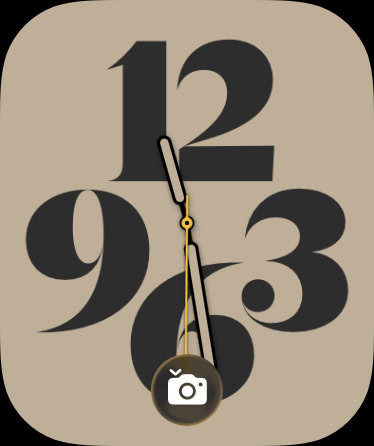 Camera-tip op wijzerplaat in watchOS 26