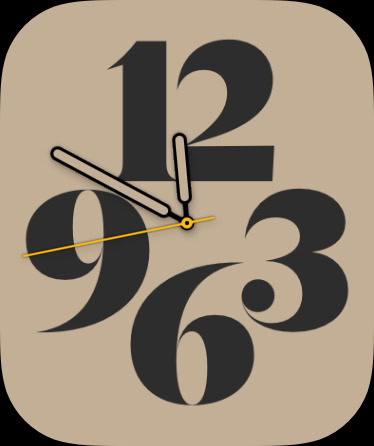 Wijzerplaat zonder tip