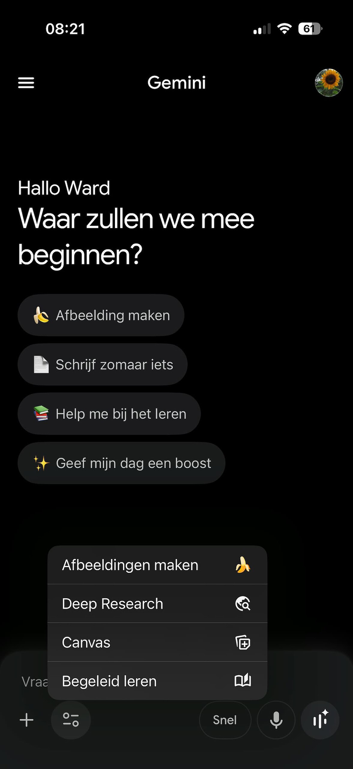 Instructiefoto: Hallo