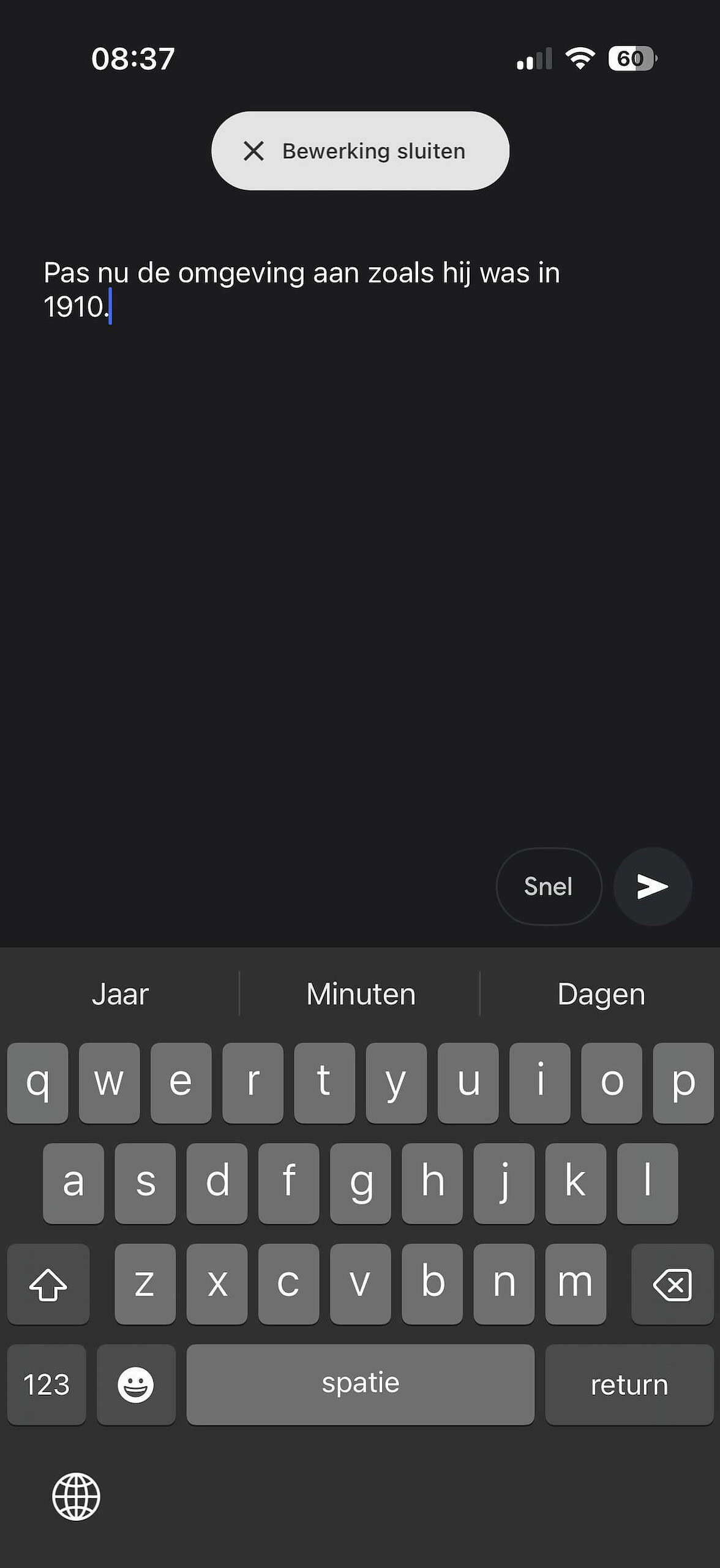 Instructiefoto: Niet tevreden?