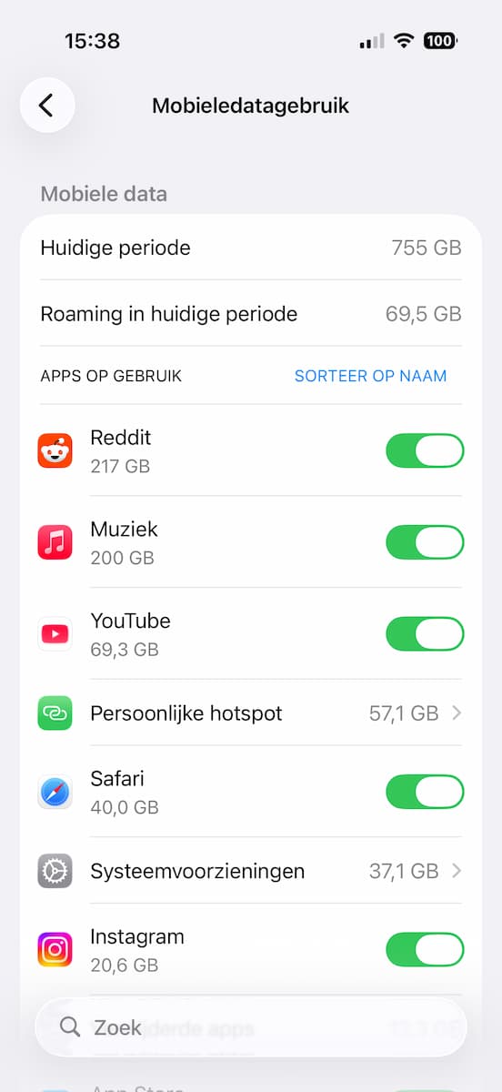 Instructiefoto: Instellingen