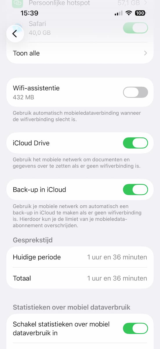 Instructiefoto: Meer opties