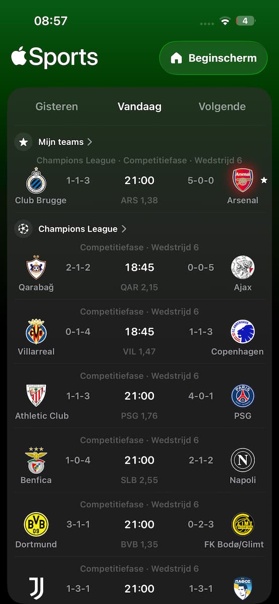 Instructiefoto: Scoreboard