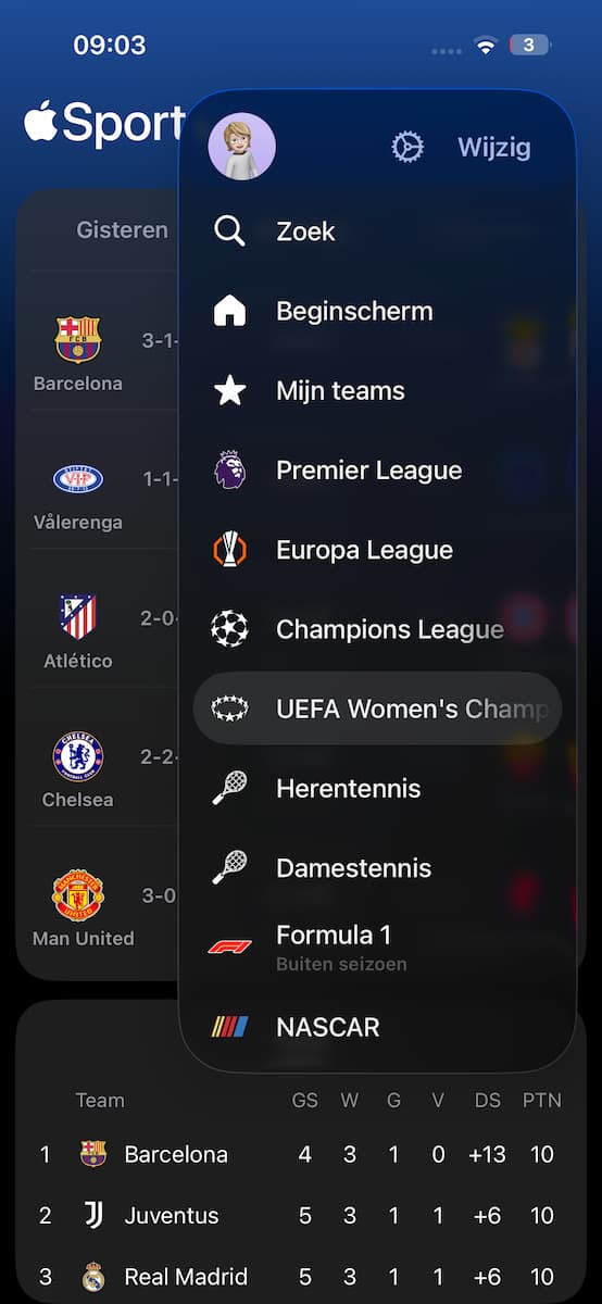 Instructiefoto: Selectie