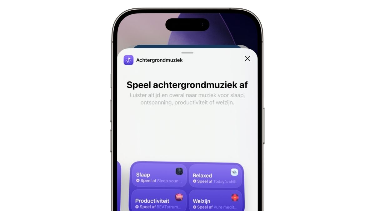 Speel achtrgrondmuziek