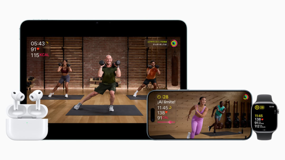 Apparaten met Apple Fitness+