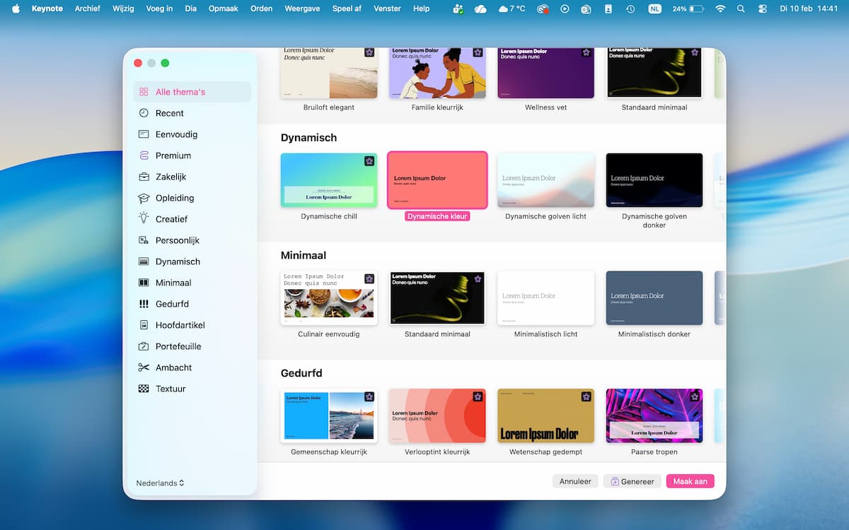 Instructiefoto: Thema’s