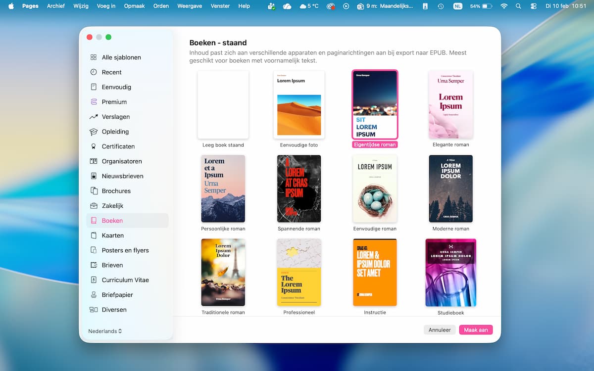 Instructiefoto: Sjablonen