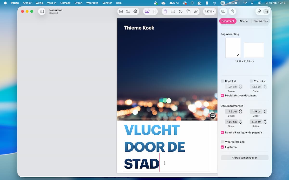 Instructiefoto: Typen