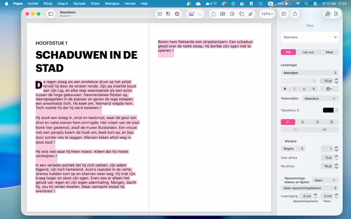 Instructiefoto: Stijl