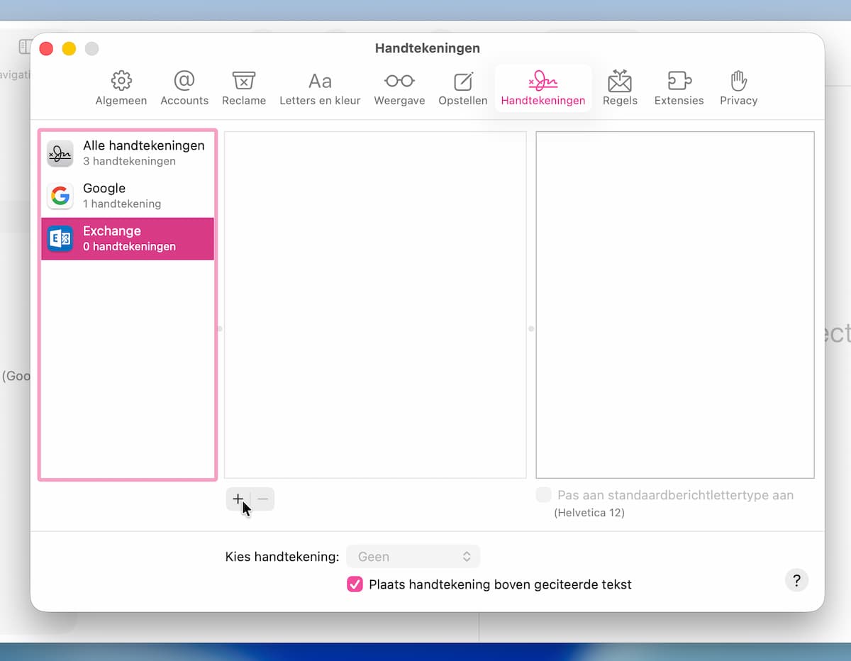 Instructiefoto: Instellingen