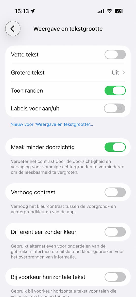 Instructiefoto: Minder doorzichtig