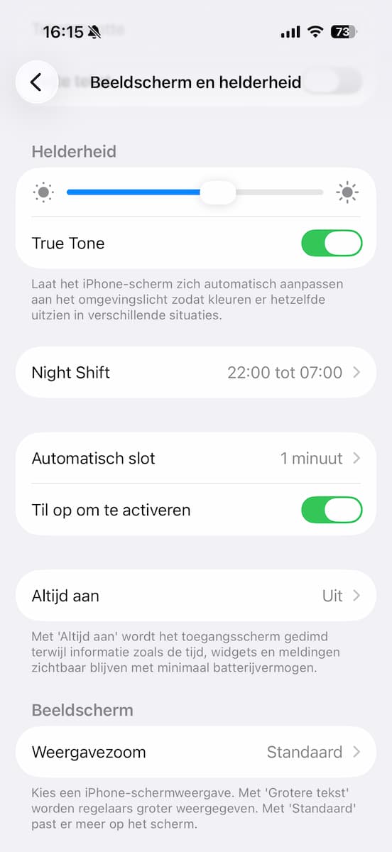 Instructiefoto: True Tone