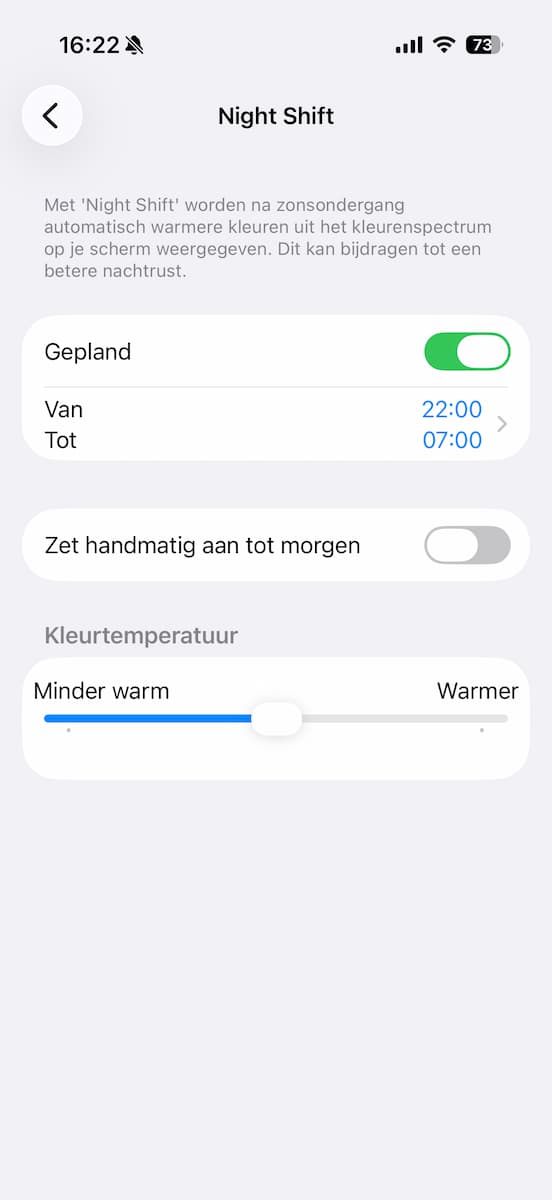 Instructiefoto: Night Shift