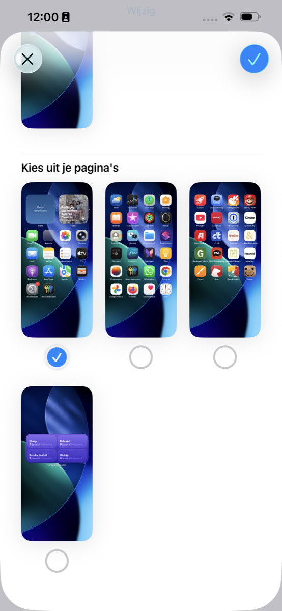 Ontwerpen voor thuisscherm