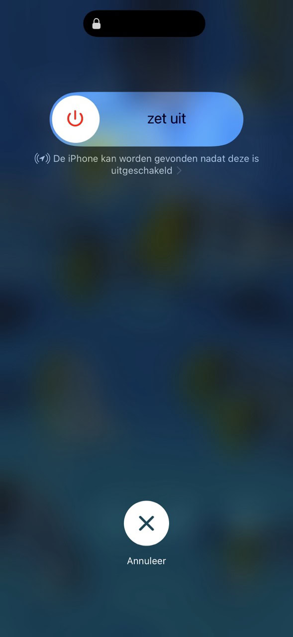 Instructiefoto: iPhone opnieuw starten