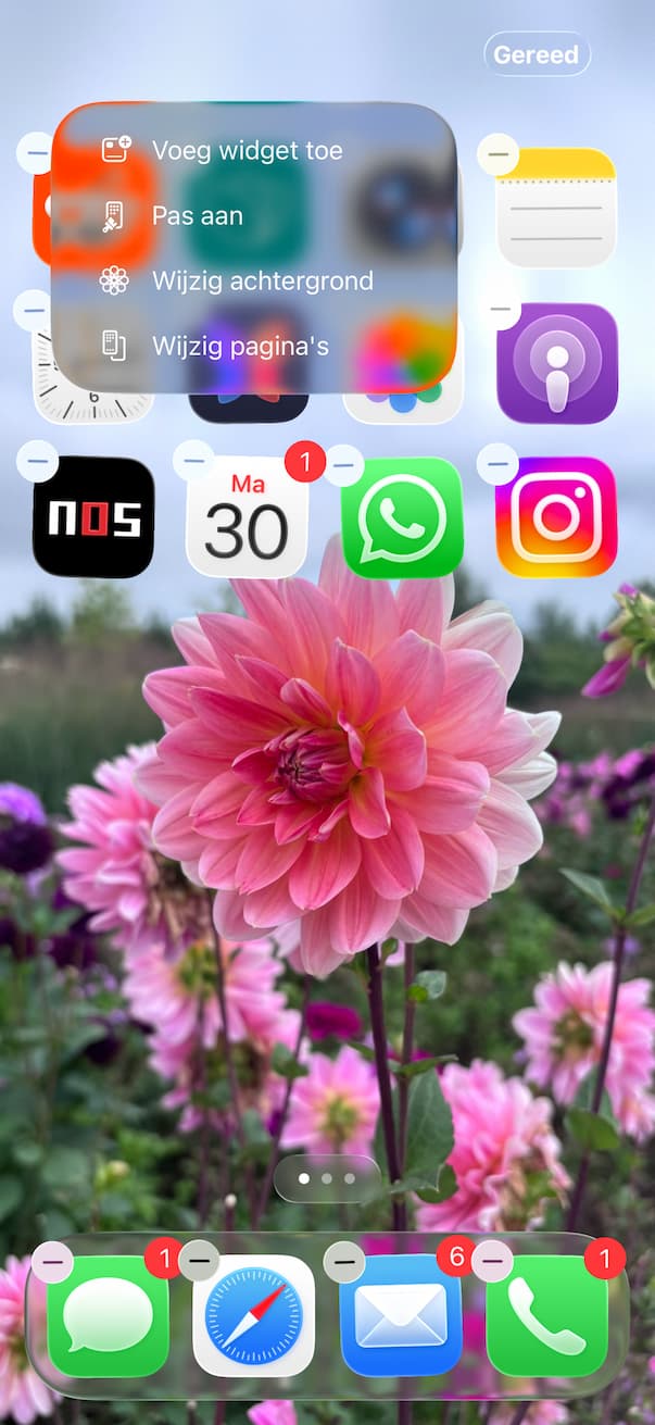 maak iPhone iconen roze