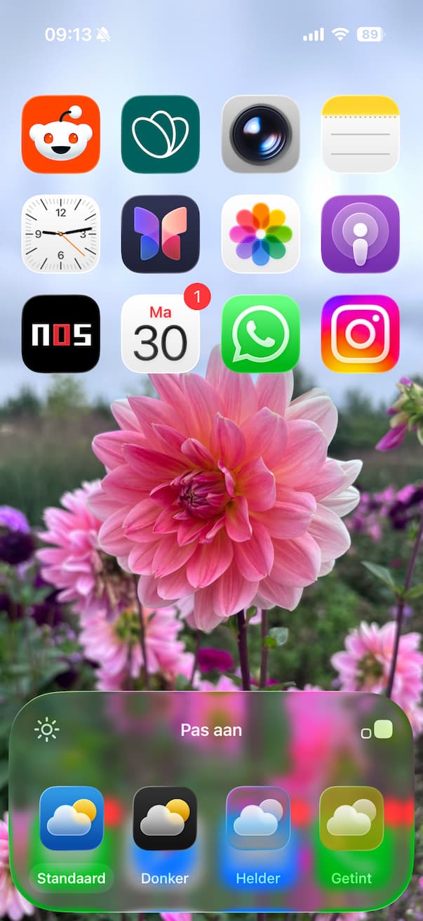 maak iPhone iconen roze