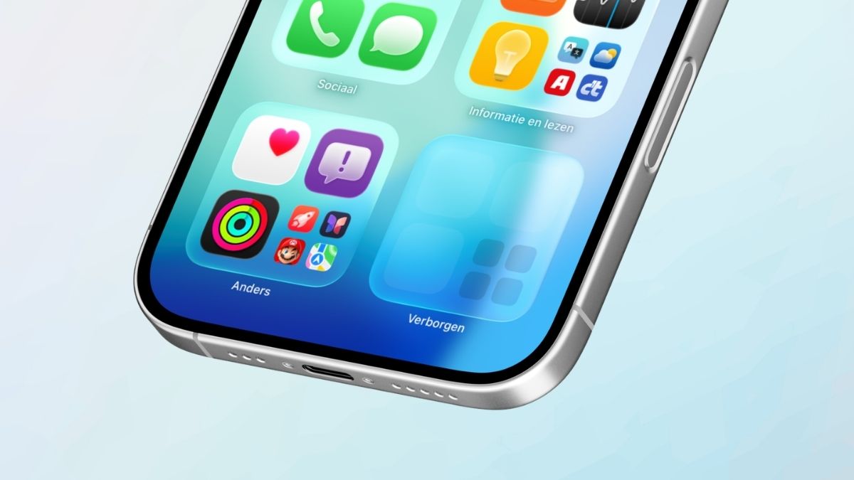 Verborgen map in appbibliotheek van iPhone