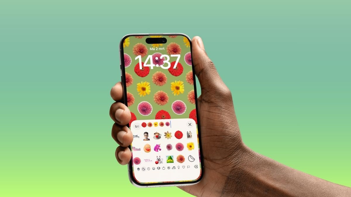 Vergrendelscherm met bloemen