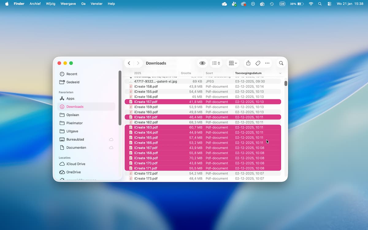 Instructiefoto: Finder