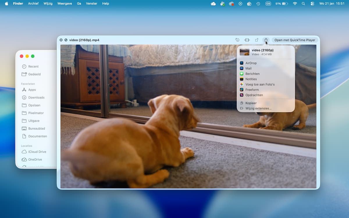 Instructiefoto: Delen