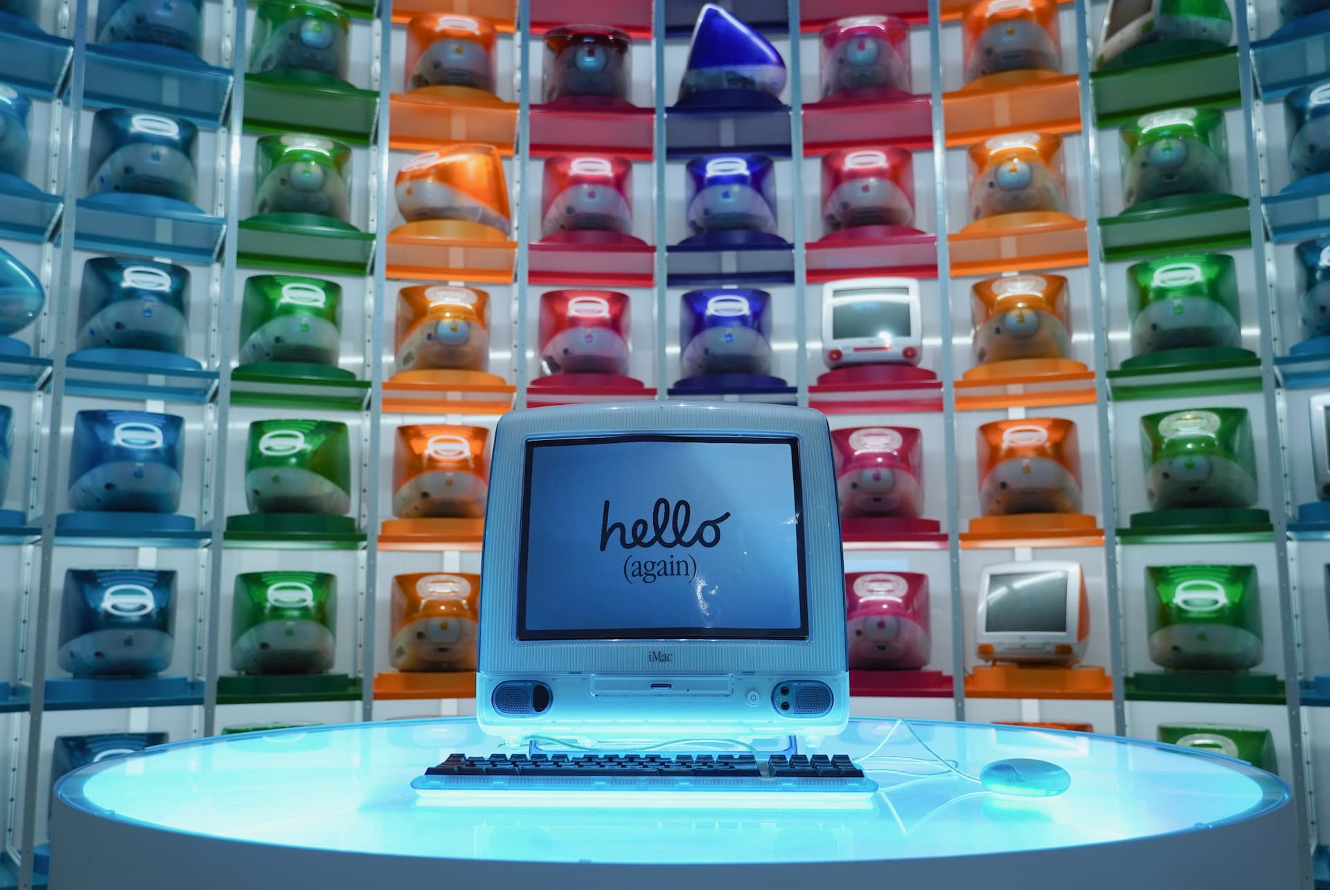 iMac-muur in Apple Museum