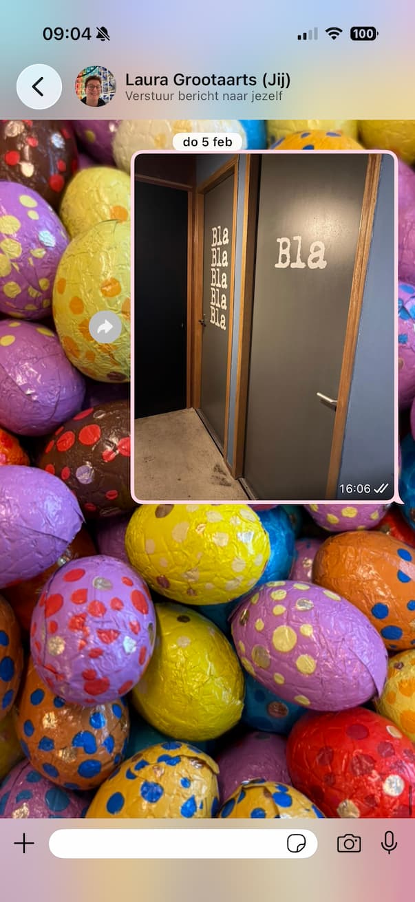 Fijne Pasen sturen in Whatsapp