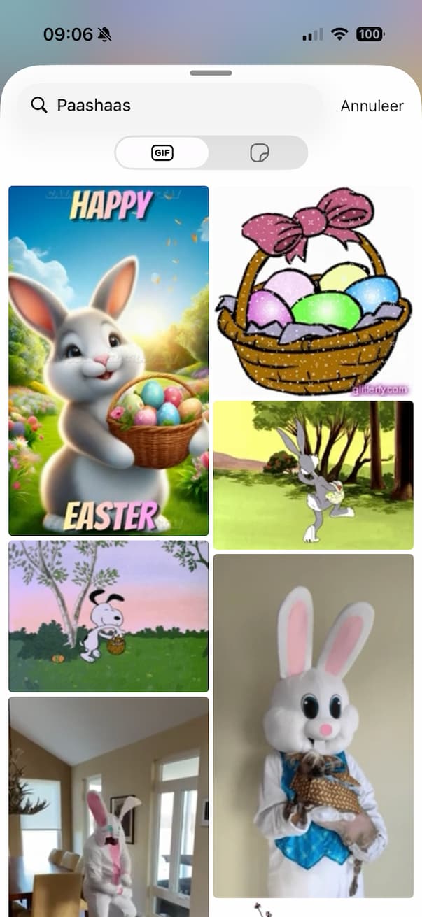 Fijne Pasen sturen in Whatsapp