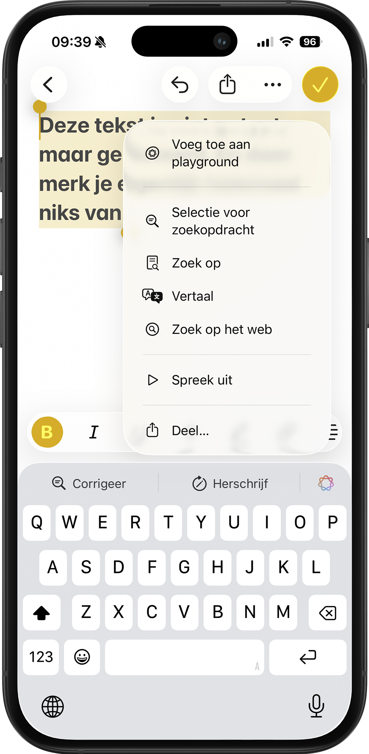Instructiefoto: Typen
