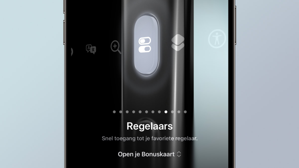 Instellingen voor Actieknop met functie regelaars