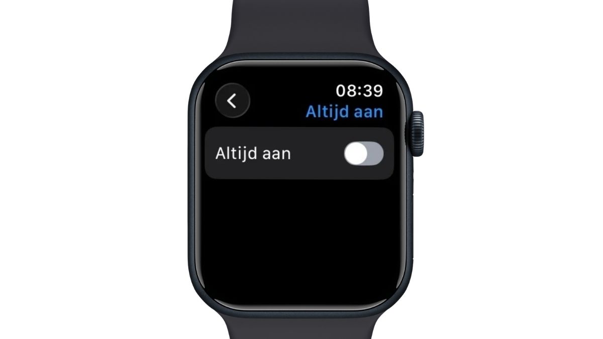 Apple Watch altijd aan