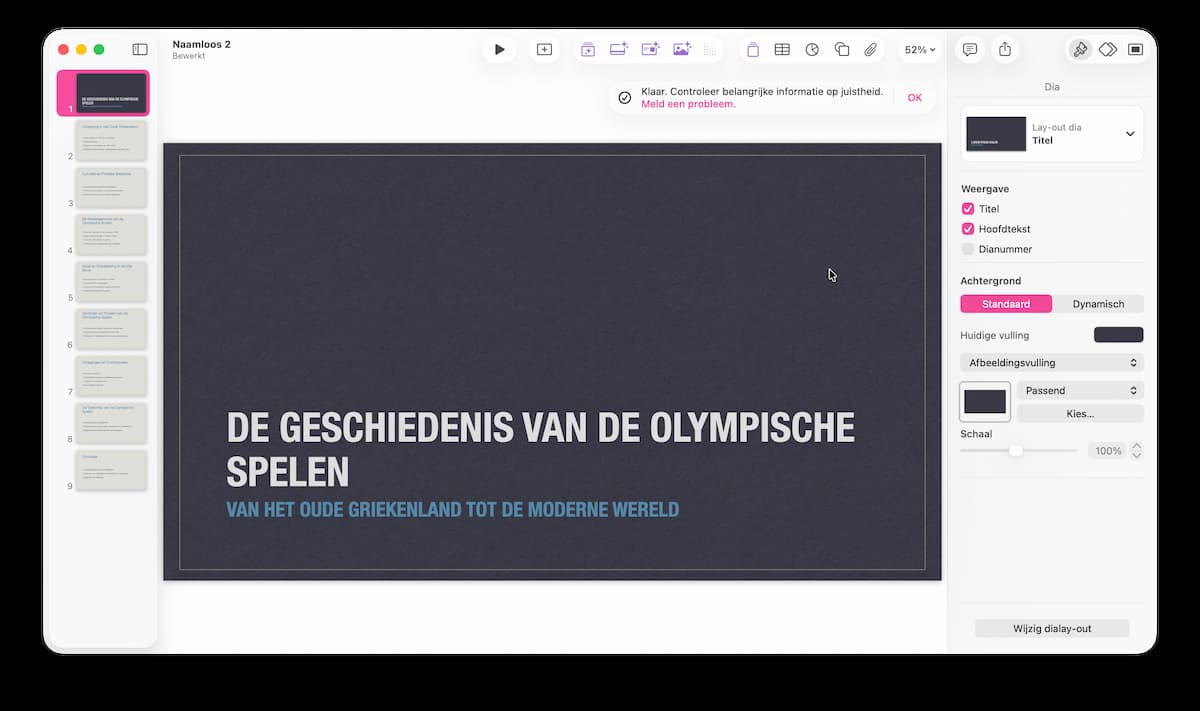 Instructiefoto: Klaar!