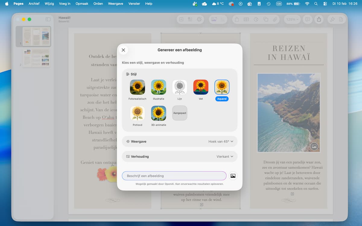 Instructiefoto: Stijl