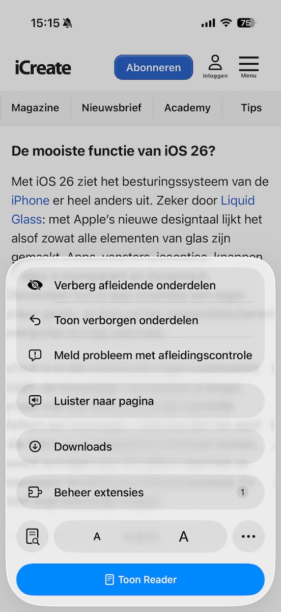 Instructiefoto: Groter (of luider)