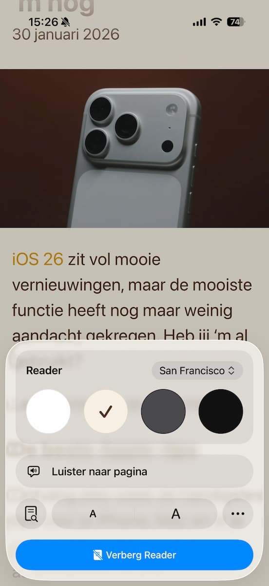Instructiefoto: Jouw voorkeuren