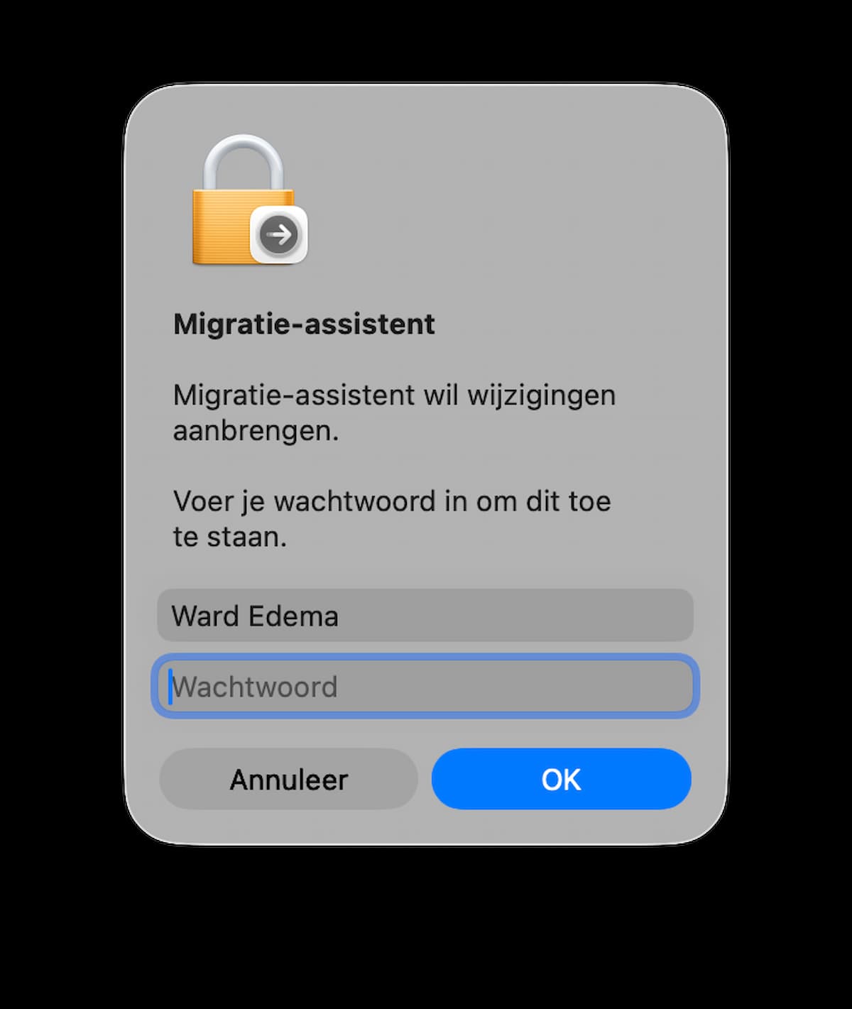 Instructiefoto: Wachtwoord