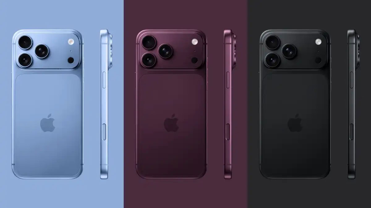 Renders iPhone 18 Pro in drie kleuren