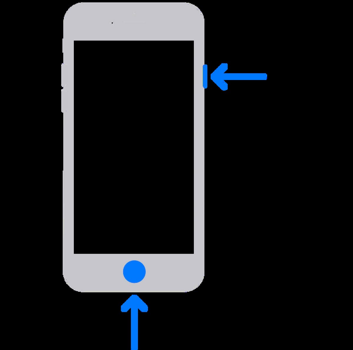 Instructiefoto: iPhone met thuisknop